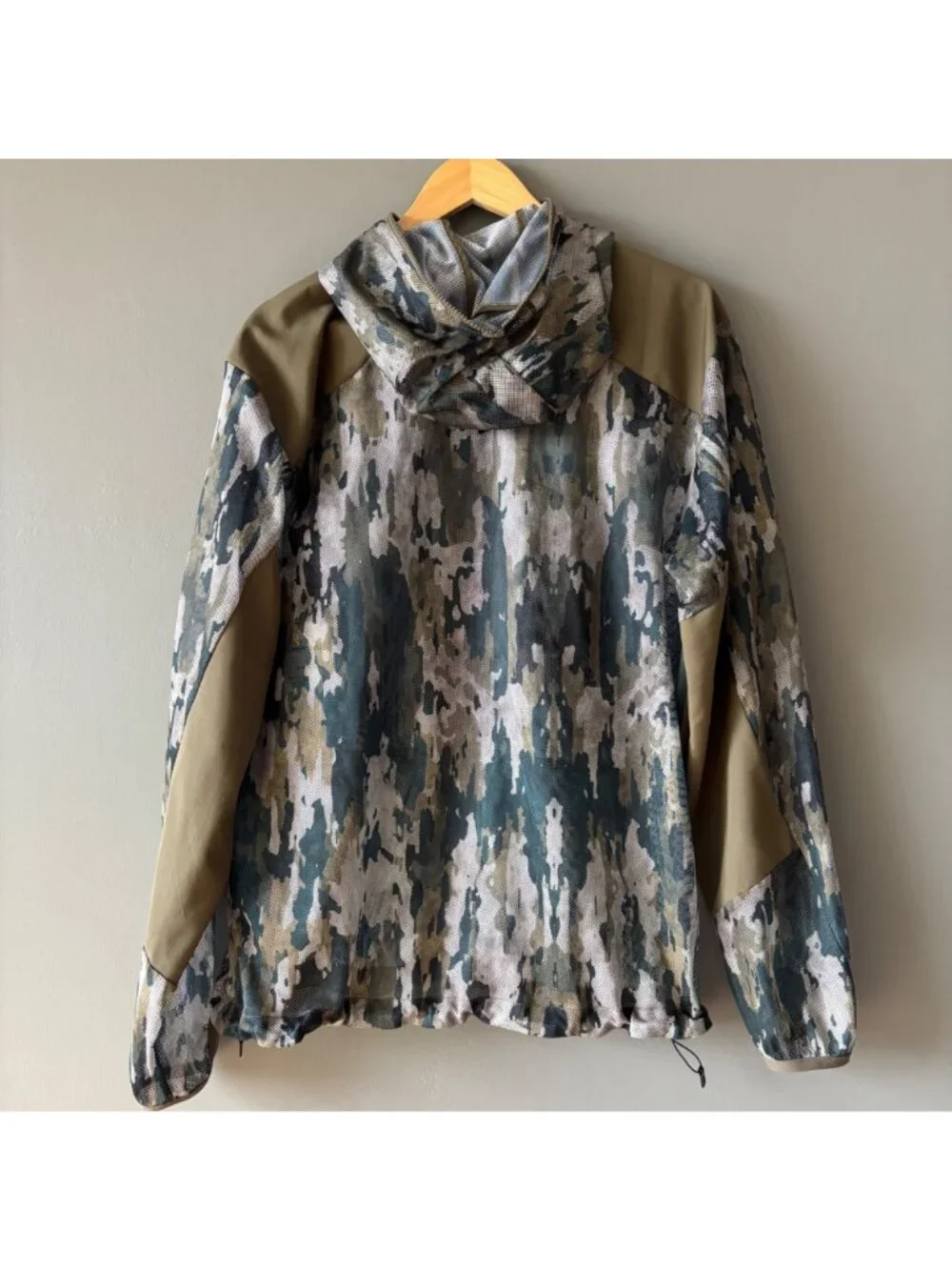 Snow Peak Printed Insect Shield Mesh Jacket Camo Ice Bug Repellent Parka M